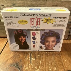 Jet Set EZ Grip 20 Pc Curler Set Longer Hair Professional Value Kit Medium Long